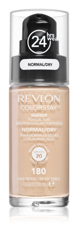 Стойкая основа для нормальной и сухой кожи Revlon Cosmetics ColorStay™, оттенок 180 Sand Beige 30 мл
Стойкая основа для нормальной и сухой кожи Revlon Cosmetics ColorStay™, оттенок 180 Sand Beige 30 мл