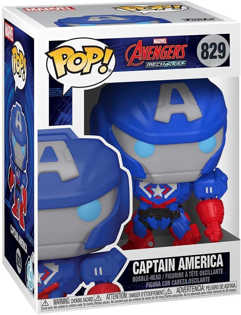 Фигурка Funko POP Pop! Marvel: Marvel Mech - Captain America Multicolor, 3.75 inches
Фигурка Funko POP Pop! Marvel: Marvel Mech - Captain America Multicolor, 3.75 inches