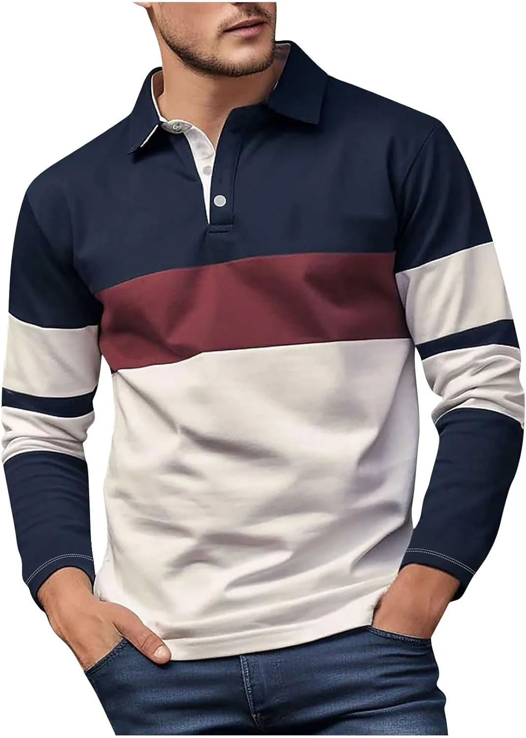 Мужская рубашка с длинным рукавом Henley, поло, цветной блок, Slim Fit hlysgo
Мужская рубашка с длинным рукавом Henley, поло, цветной блок, Slim Fit hlysgo