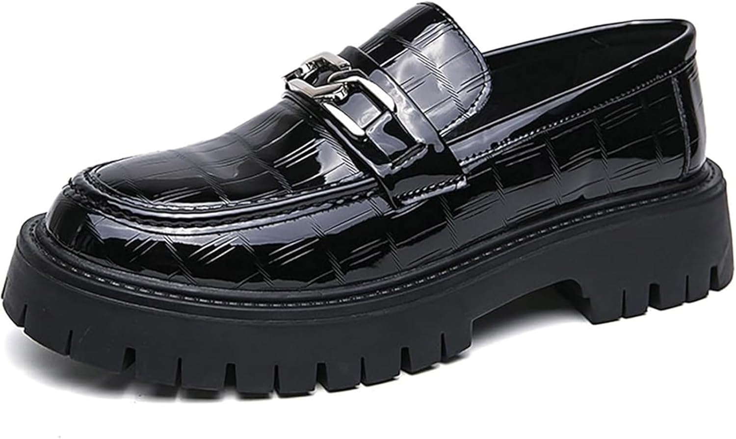 Мужские лоферы на платформе из лаковой кожи, модные, с круглым носком, металлическим декором, противоскользящие, с массивным каблуком, для бизнеса, формальной одежды, повседневной носки, вечеринки, свадьбы и танцев Xinduoyu, черный
Мужские лоферы на платформе из лаковой кожи, модные, с круглым носком, металлическим декором, противоскользящие, с массивным каблуком, для бизнеса, формальной одежды, повседневной носки, вечеринки, свадьбы и танцев Xinduoyu, черный