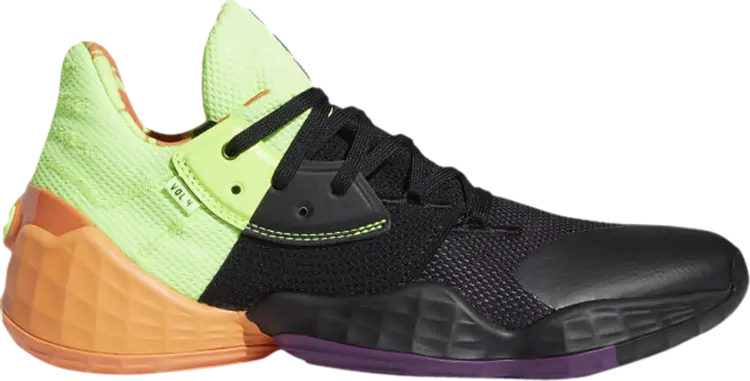 Кроссовки Adidas Harden Vol 4. 'Two Tone', черный 
Кроссовки Adidas Harden Vol 4. 'Two Tone', черный