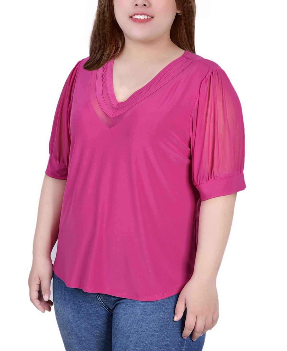 Плюс размер топ с короткими рукавами и v-образным вырезом NY Collection, мульти, Розовый, Плюс размер топ с короткими рукавами и v-образным вырезом NY Collection, мульти
Плюс размер топ с короткими рукавами и v-образным вырезом NY Collection, мульти, Розовый, Плюс размер топ с короткими рукавами и v-образным вырезом NY Collection, мульти