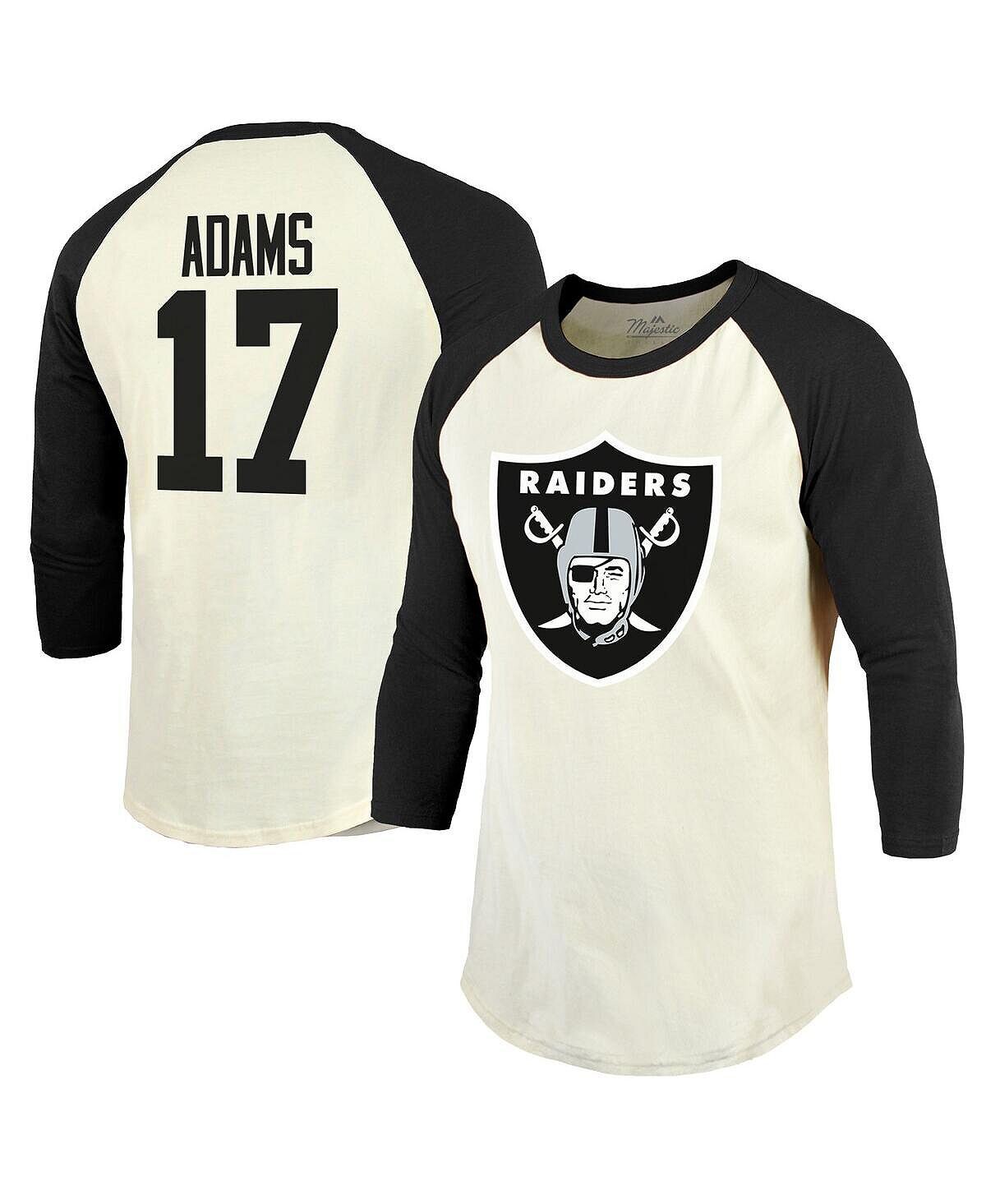 Мужские нити davante adams cream, black las vegas raiders имя и номер игрока футболка с рукавами реглан 3/4 Majestic, мульти
Мужские нити davante adams cream, black las vegas raiders имя и номер игрока футболка с рукавами реглан 3/4 Majestic, мульти