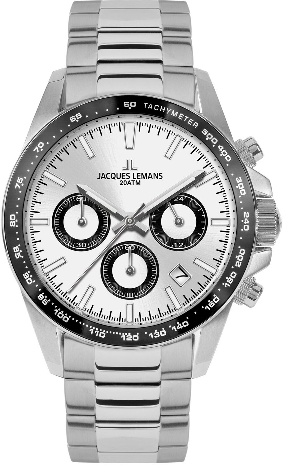 Jacques Lemans Серебряные аналоговые часы
Jacques Lemans Серебряные аналоговые часы