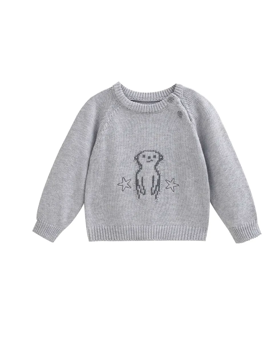 Вязаный детский джемпер с рисунком Dadati, серый
Вязаный детский джемпер с рисунком Dadati, серый