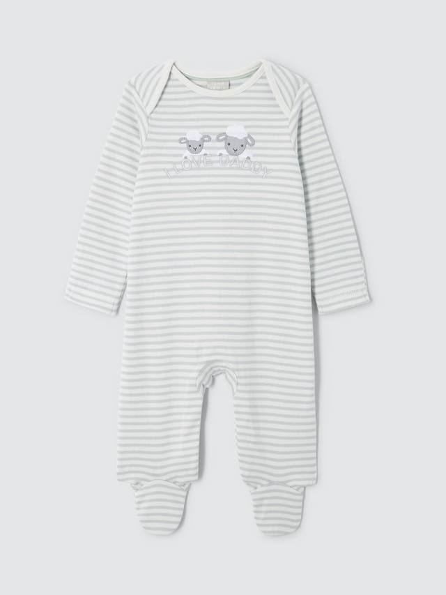 Детский хлопковый комбинезон I Love Daddy в полоску John Lewis, Cream/Grey
Детский хлопковый комбинезон I Love Daddy в полоску John Lewis, Cream/Grey