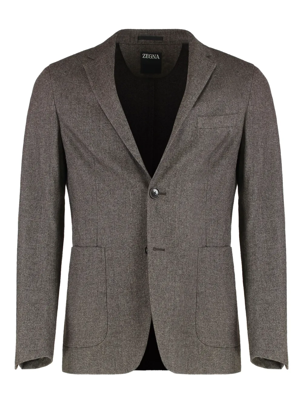 Однобортный пиджак Zegna, коричневый
Однобортный пиджак Zegna, коричневый