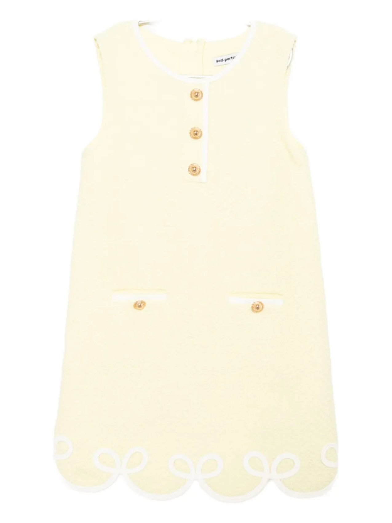 Юбка из твида с карманами Self-Portrait Kids, желтый
Юбка из твида с карманами Self-Portrait Kids, желтый