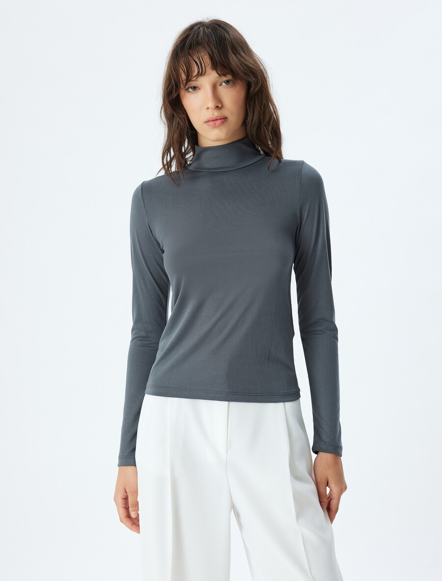 Рубашка Koton, антрацит 
Рубашка Koton, антрацит