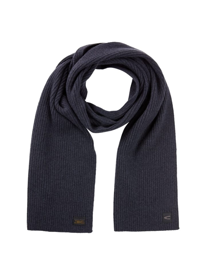 Вязаный шарф из чистой овечьей шерсти темно-синего цвета. Camel Active
Вязаный шарф из чистой овечьей шерсти темно-синего цвета. Camel Active
