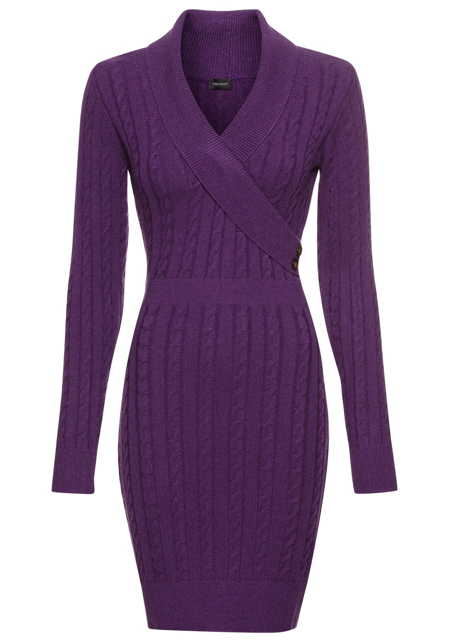 Вязаное платье LAURA SCOTT, цвет Dark purple 
Вязаное платье LAURA SCOTT, цвет Dark purple