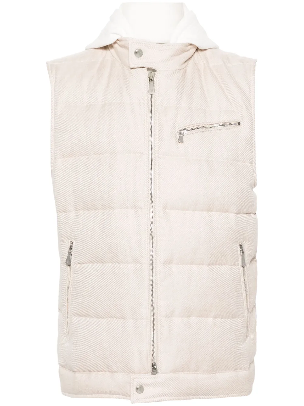 Дутый жилет с капюшоном Eleventy, коричневый
Дутый жилет с капюшоном Eleventy, коричневый