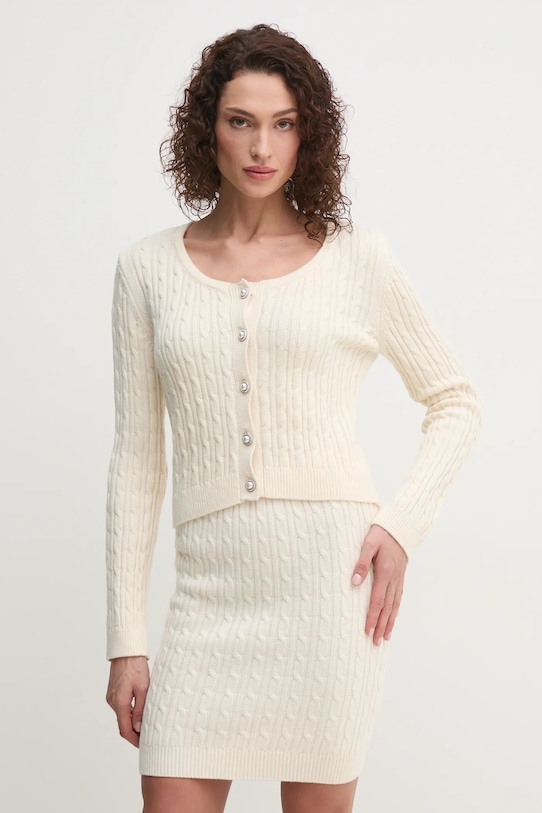 Кардиган с добавлением шерсти SIENNA Guess, бежевый
Кардиган с добавлением шерсти SIENNA Guess, бежевый