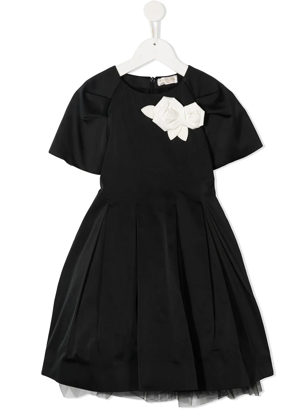 Платье с цветочной аппликацией Monnalisa, черный
Платье с цветочной аппликацией Monnalisa, черный