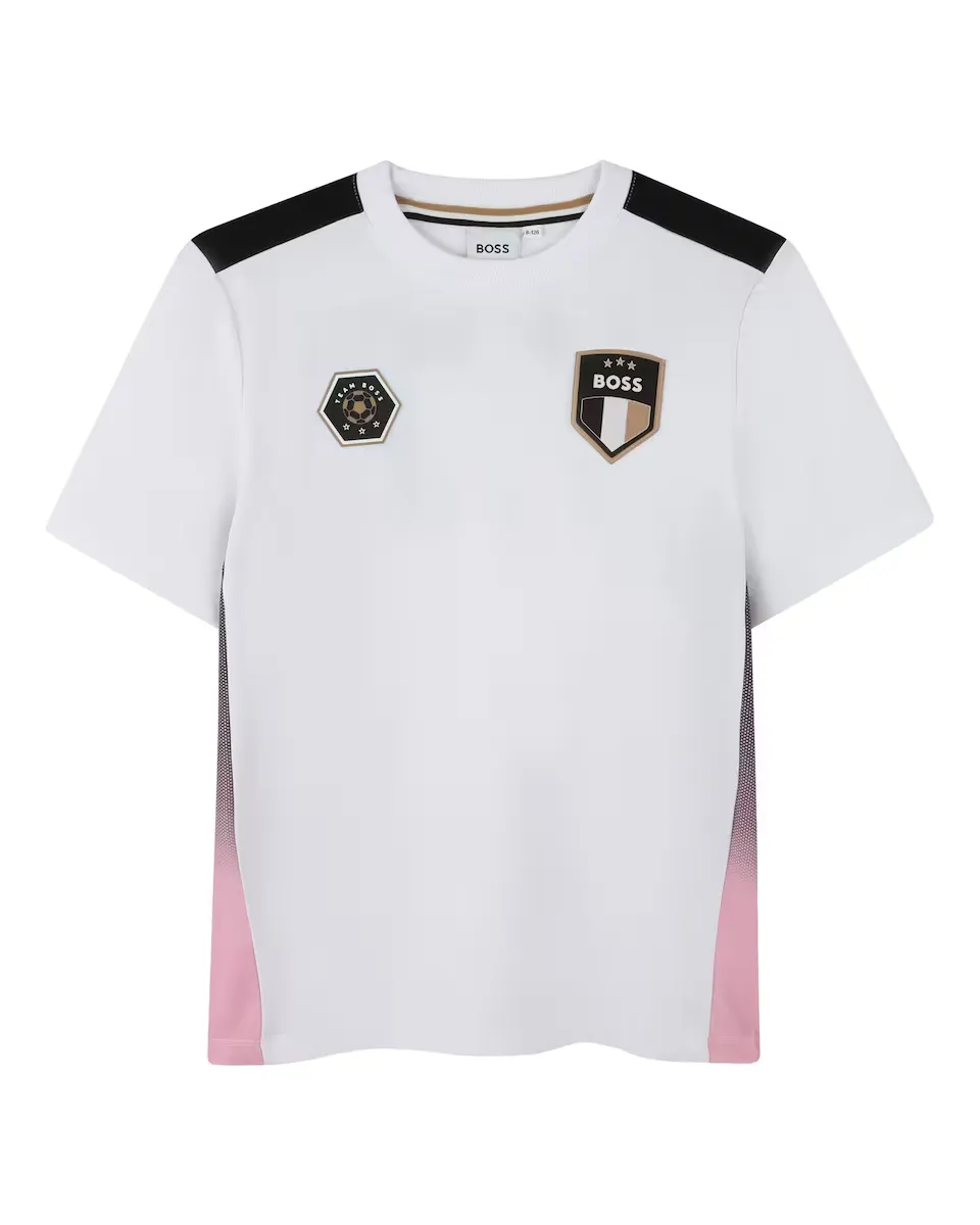 Белая футболка с короткими рукавами для мальчика BOSS Kidswear, белый
Белая футболка с короткими рукавами для мальчика BOSS Kidswear, белый