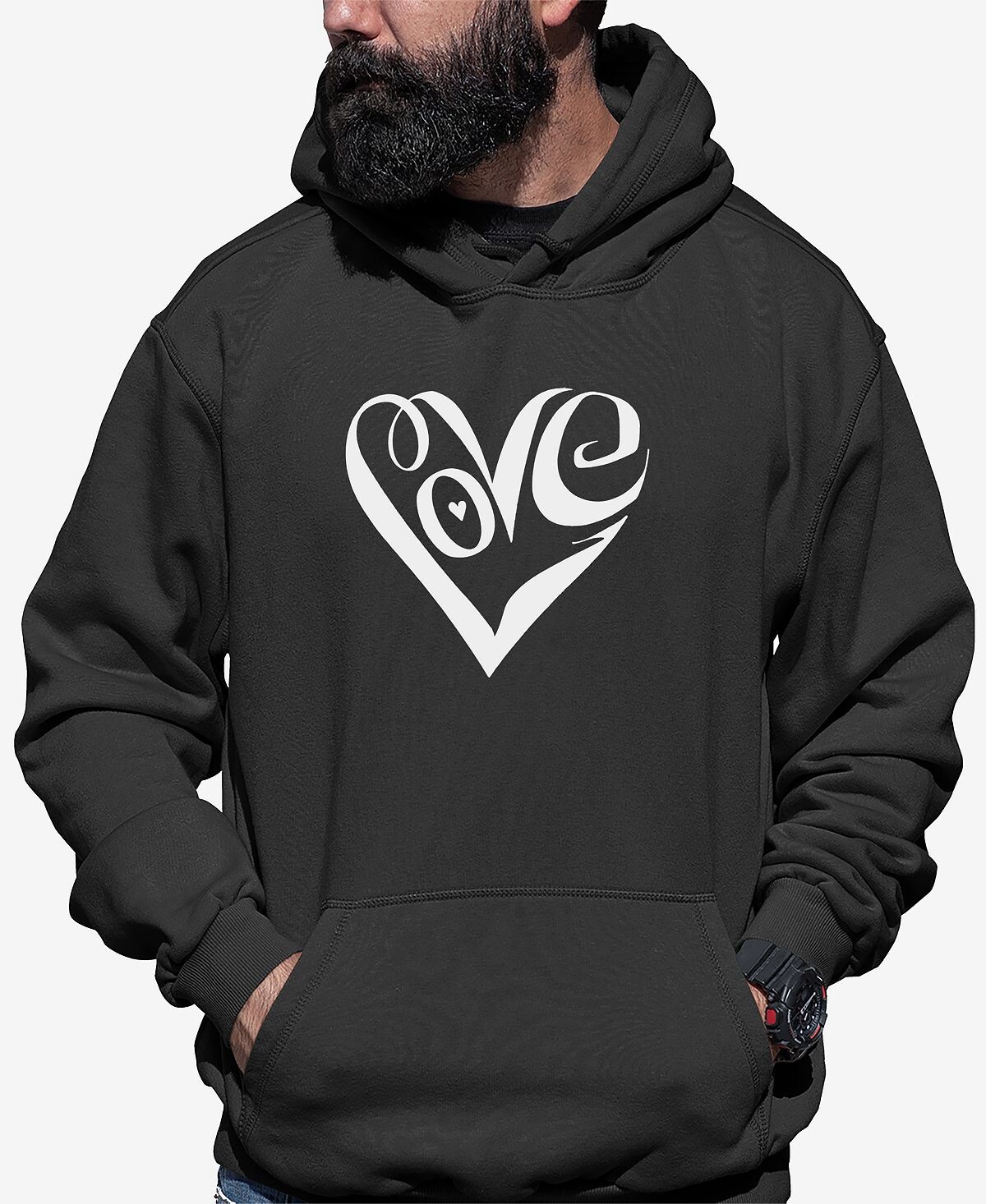 Мужская толстовка с капюшоном и надписью word art script love heart LA Pop Art, темно-серый
Мужская толстовка с капюшоном и надписью word art script love heart LA Pop Art, темно-серый