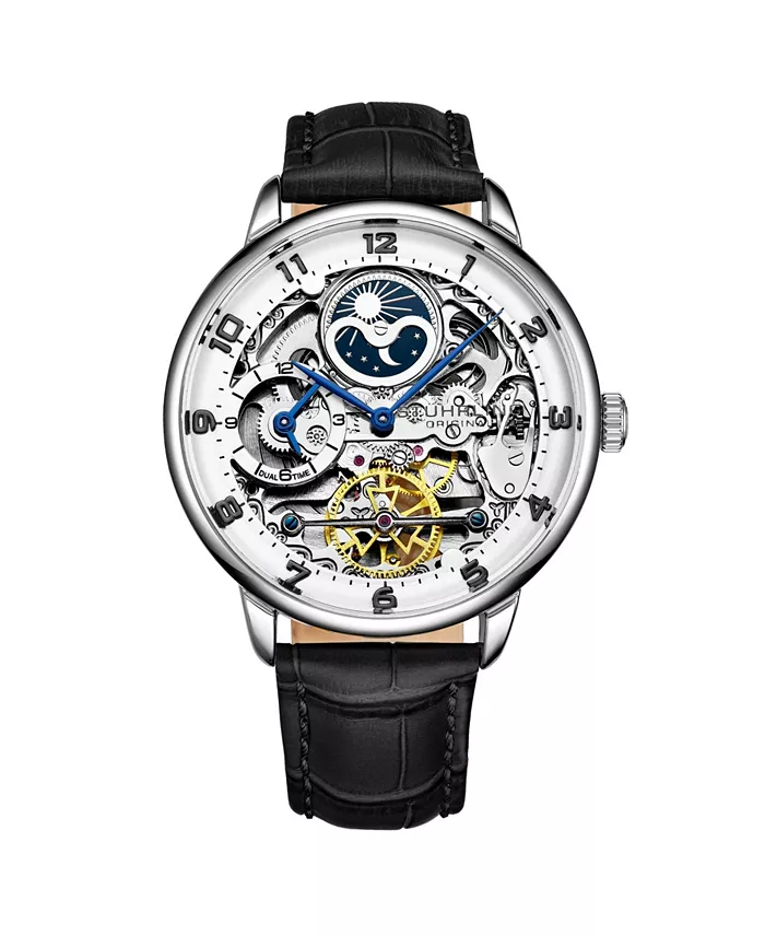 Мужские черные кожаные часы на ремешке 40 мм Stuhrling, черный
Мужские черные кожаные часы на ремешке 40 мм Stuhrling, черный