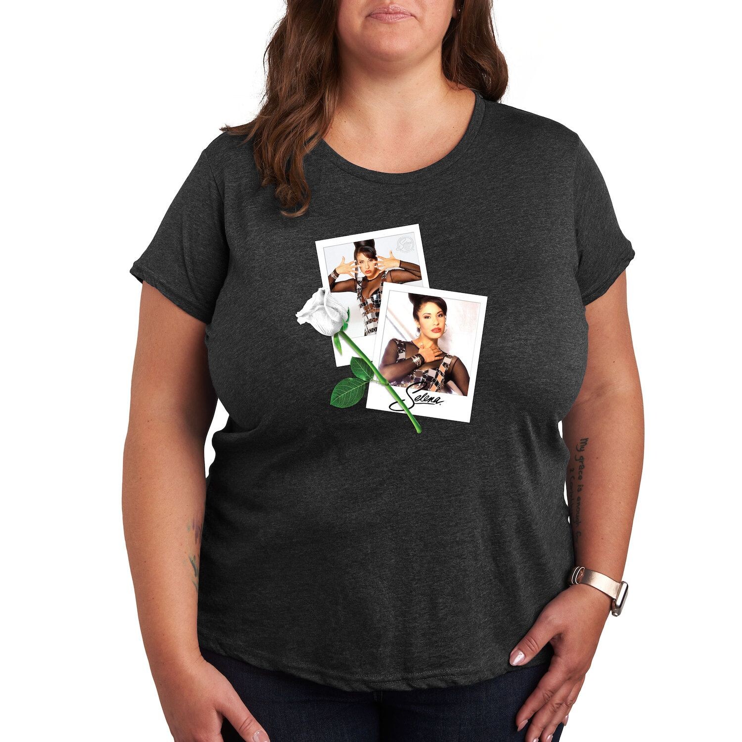 Футболка с рисунком Missy Plus Size Selena Quintanilla Polaroids Licensed Character, серый
Футболка с рисунком Missy Plus Size Selena Quintanilla Polaroids Licensed Character, серый