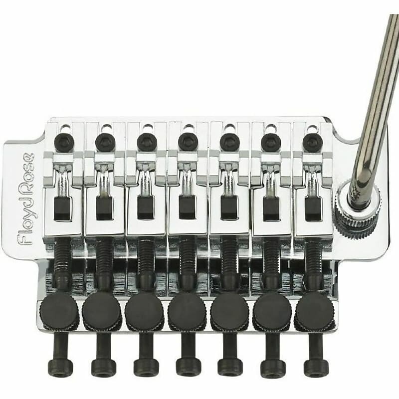 Floyd Rose FRTS100 Original Series 7-String Tremolo Bridge System, Chrome
Floyd Rose FRTS100 Original Series 7-String Tremolo Bridge System, Chrome