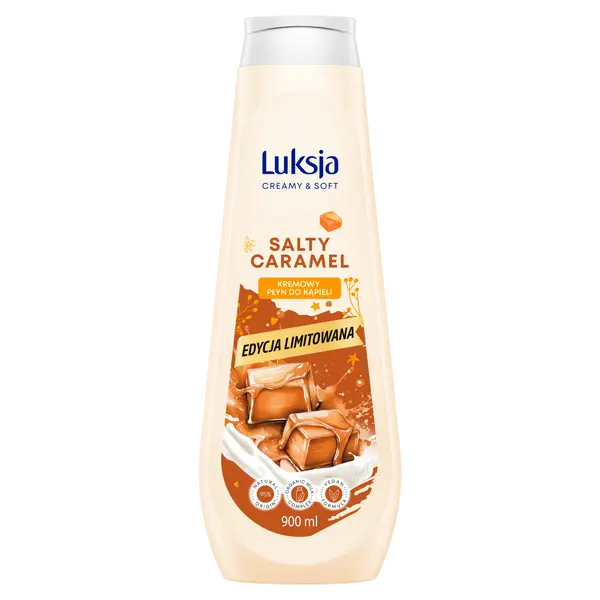 Кремообразная жидкость для ванн, 900 мл Luksja Creamy & soft salty caramel
Кремообразная жидкость для ванн, 900 мл Luksja Creamy & soft salty caramel