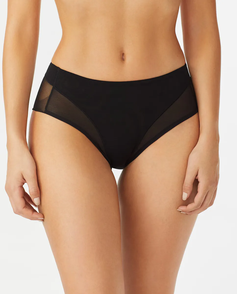 Высокие трусики с эффектом танга и тюлем Promise, черный
Высокие трусики с эффектом танга и тюлем Promise, черный