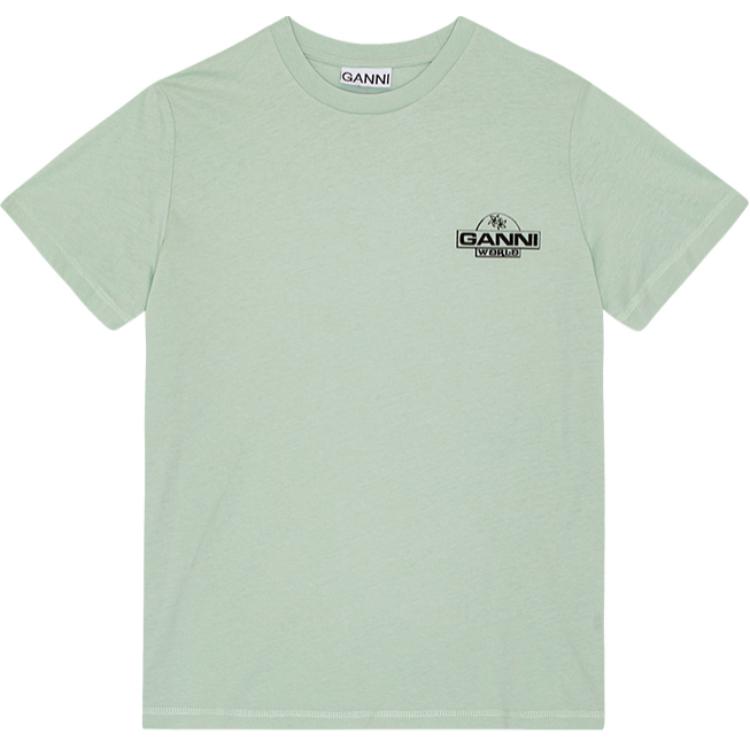 Футболка с логотипом GANNI, зеленый
Футболка с логотипом GANNI, зеленый