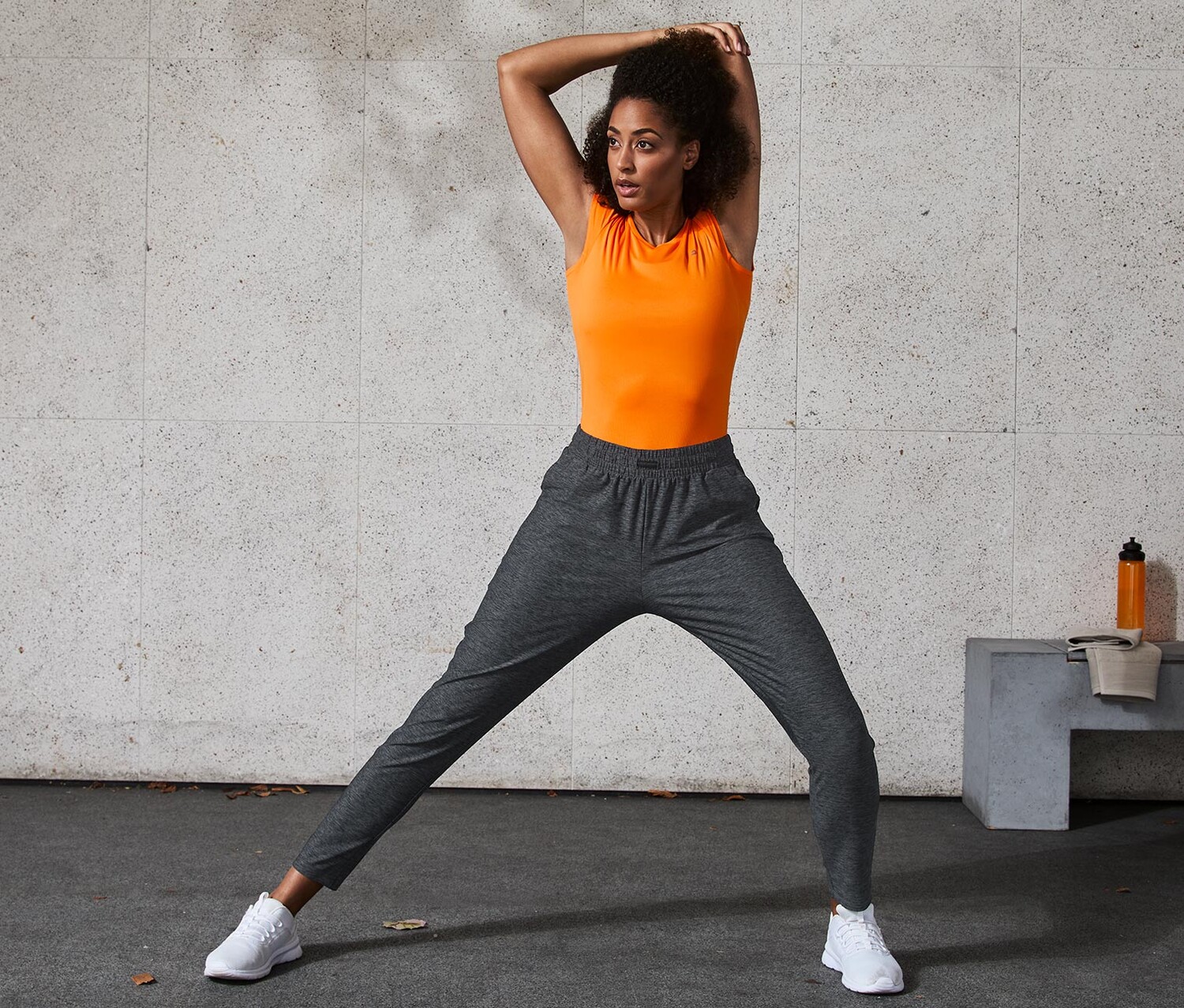 Тренировочные брюки Tchibo, темно-серый пестрый
Тренировочные брюки Tchibo, темно-серый пестрый