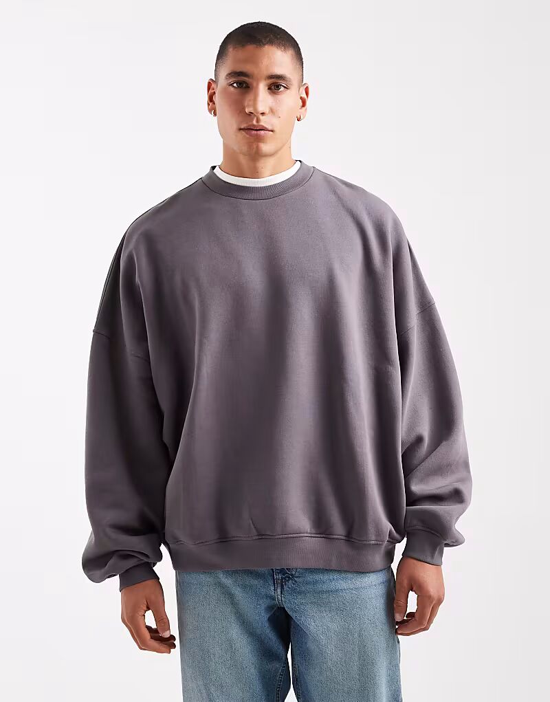 Толстовка essentials extreme oversize темно-серого цвета Asos Design
Толстовка essentials extreme oversize темно-серого цвета Asos Design