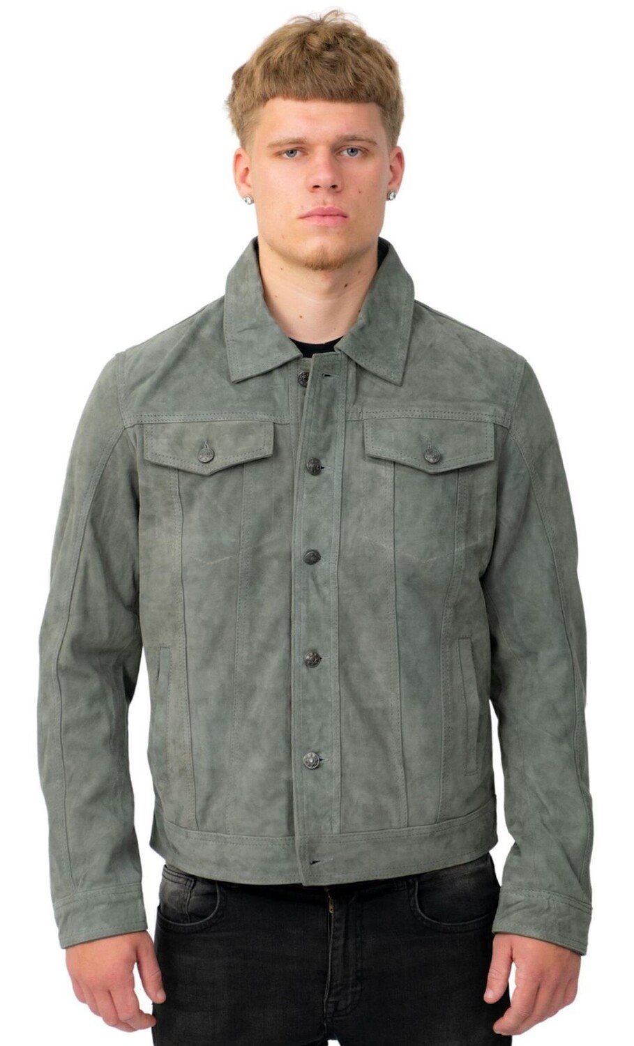 Джинсовая куртка из козьей замши-Аделаида Infinity Leather, серый
Джинсовая куртка из козьей замши-Аделаида Infinity Leather, серый