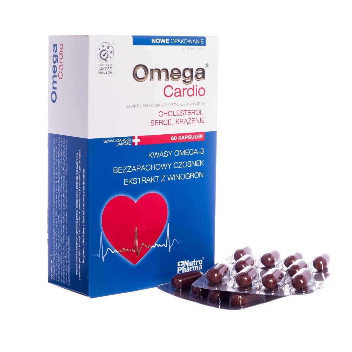 БАД, Nutro Pharma, Омега Кардио, биологически активная добавка, 60 капсул Omega Cardio
БАД, Nutro Pharma, Омега Кардио, биологически активная добавка, 60 капсул Omega Cardio