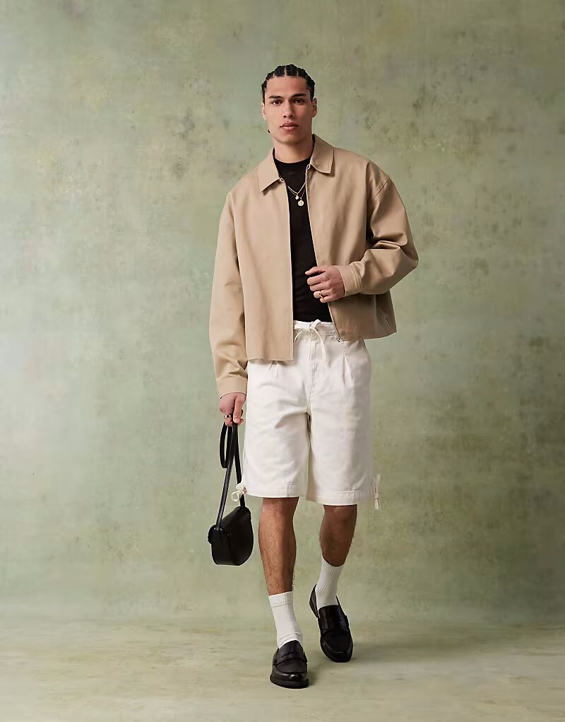 ASOS DESIGN свободная куртка харрингтон в каменном цвете
ASOS DESIGN свободная куртка харрингтон в каменном цвете