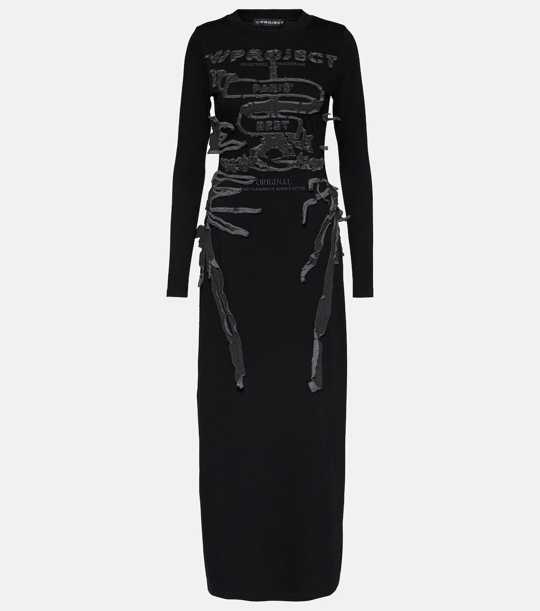 Лучшее платье макси из хлопкового джерси в париже Y/Project, серый
Лучшее платье макси из хлопкового джерси в париже Y/Project, серый