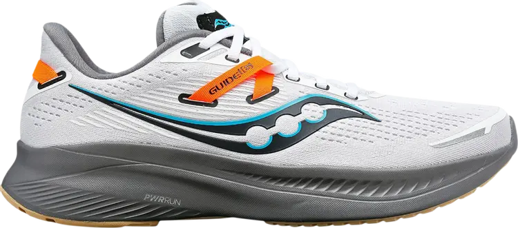 Кроссовки Saucony Guide 16 White Orange Gravel, белый
Кроссовки Saucony Guide 16 White Orange Gravel, белый