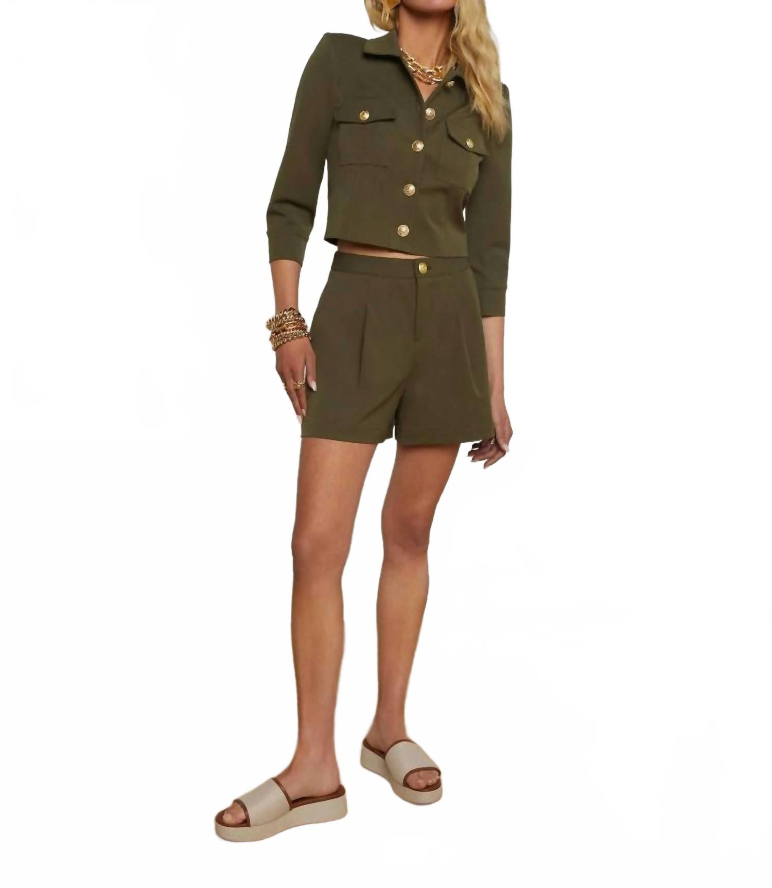 Сэйдж Сафари Шорты в Айви Грин L'Agence, зеленый
Сэйдж Сафари Шорты в Айви Грин L'Agence, зеленый