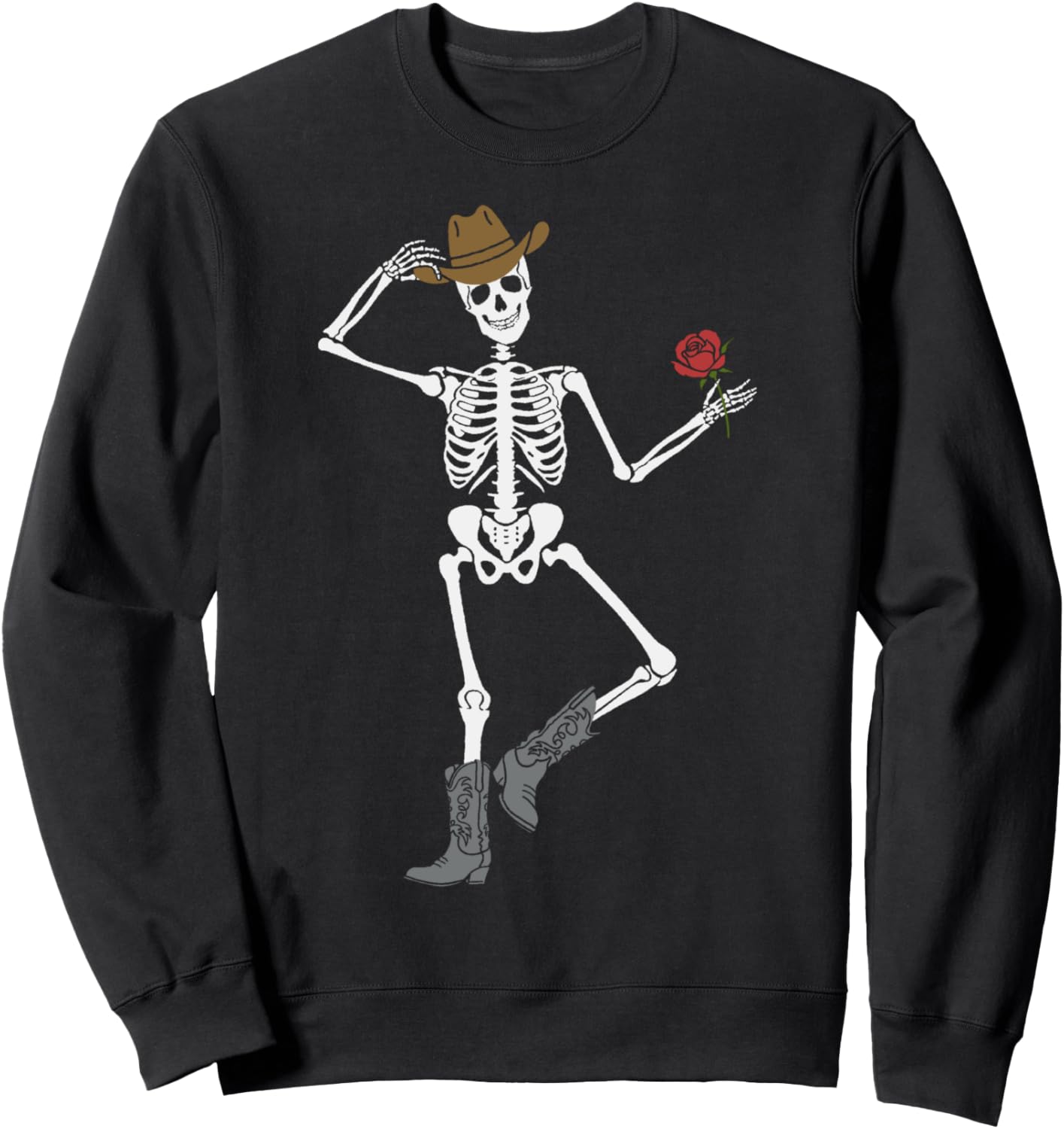 Ковбойские сапоги-скелет и толстовка с розами Trendy Apparel, черный
Ковбойские сапоги-скелет и толстовка с розами Trendy Apparel, черный