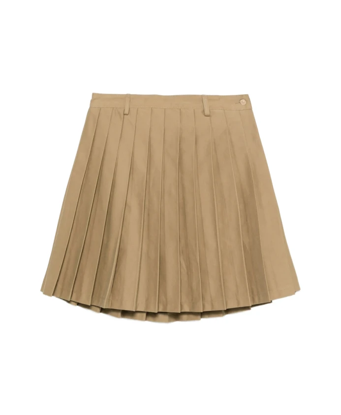 Бежевая хлопковая плиссированная юбка с высокой талией 7 For All Mankind, бежевый
Бежевая хлопковая плиссированная юбка с высокой талией 7 For All Mankind, бежевый