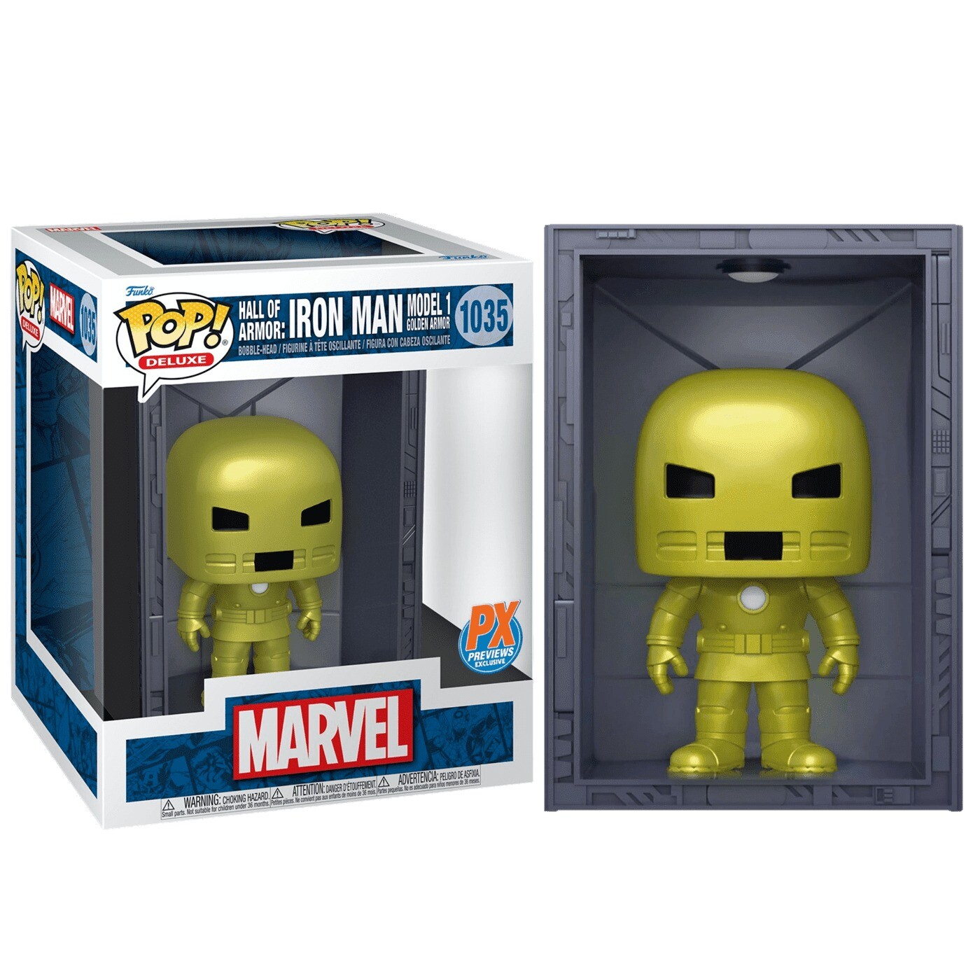Фигурка Funko Pop! Marvel: Iron Man Hall of Armor Model 1 Deluxe Vinyl Figure
Фигурка Funko Pop! Marvel: Iron Man Hall of Armor Model 1 Deluxe Vinyl Figure