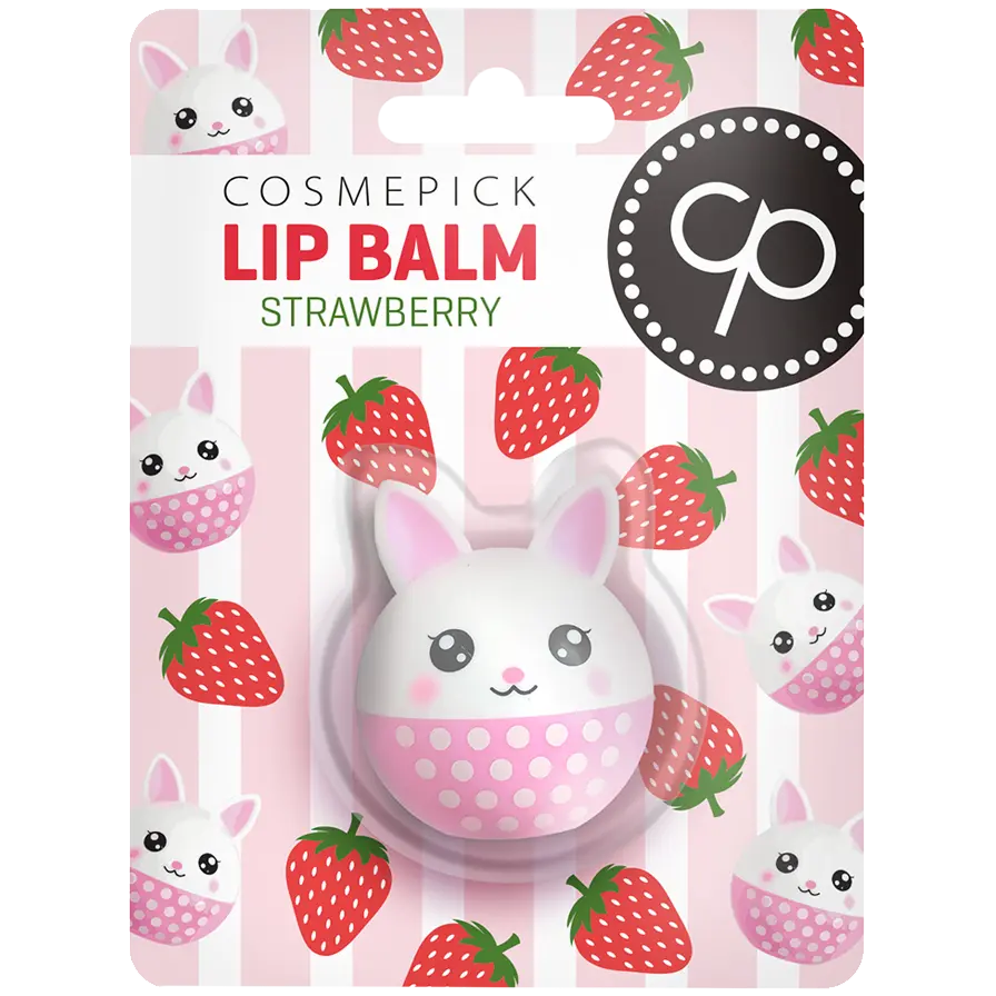 Cosmepick клубничный бальзам для губ, 6 г
Cosmepick клубничный бальзам для губ, 6 г