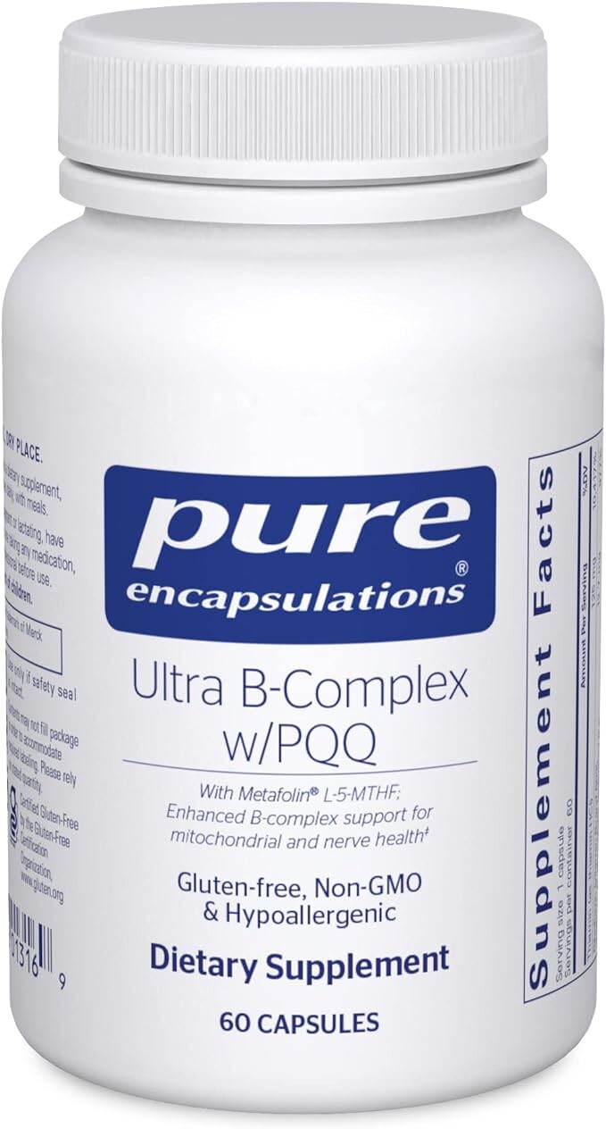 Комплекс витаминов группы B Pure Encapsulations Ultra B-Complex with PQQ, 60 капсул
Комплекс витаминов группы B Pure Encapsulations Ultra B-Complex with PQQ, 60 капсул