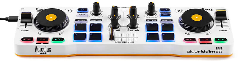 Двухканальный DJ-контроллер Hercules DJ DJControl Mix для устройств iOS и Android AMS-DJCONTROL-MIX
Двухканальный DJ-контроллер Hercules DJ DJControl Mix для устройств iOS и Android AMS-DJCONTROL-MIX
