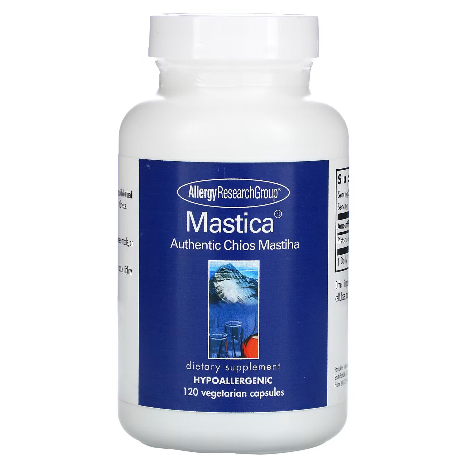 Allergy Research Group, Mastica, подлинная хиосская мастика, 120 вегетарианских капсул
Allergy Research Group, Mastica, подлинная хиосская мастика, 120 вегетарианских капсул