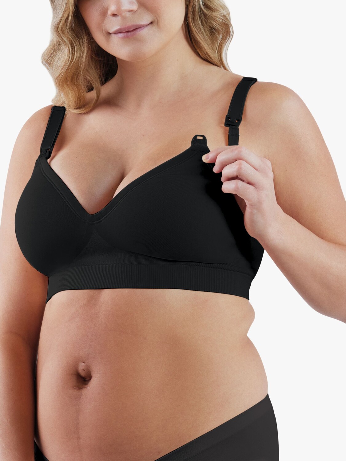 Бюстгальтер для кормления беременных Bravado с глубоким вырезом, черный
Бюстгальтер для кормления беременных Bravado с глубоким вырезом, черный