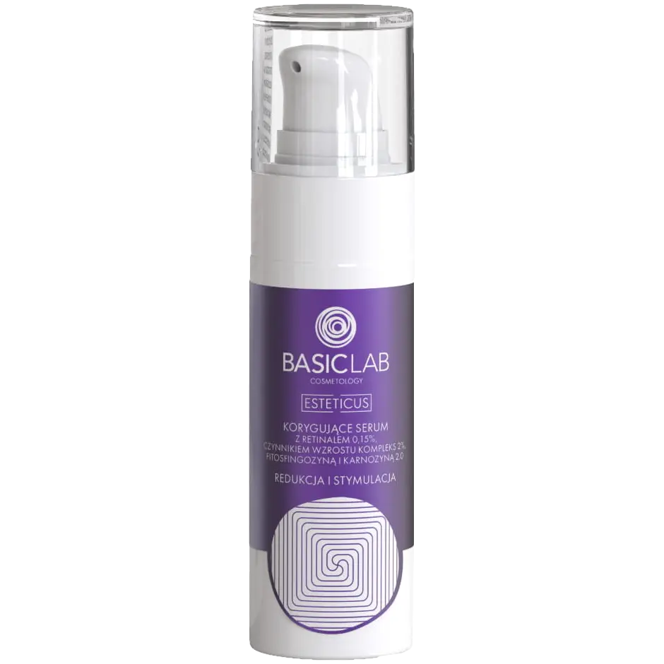 Basiclab Esteticus Корректирующая сыворотка с ретиналем 0,15%, 30 мл
Basiclab Esteticus Корректирующая сыворотка с ретиналем 0,15%, 30 мл
