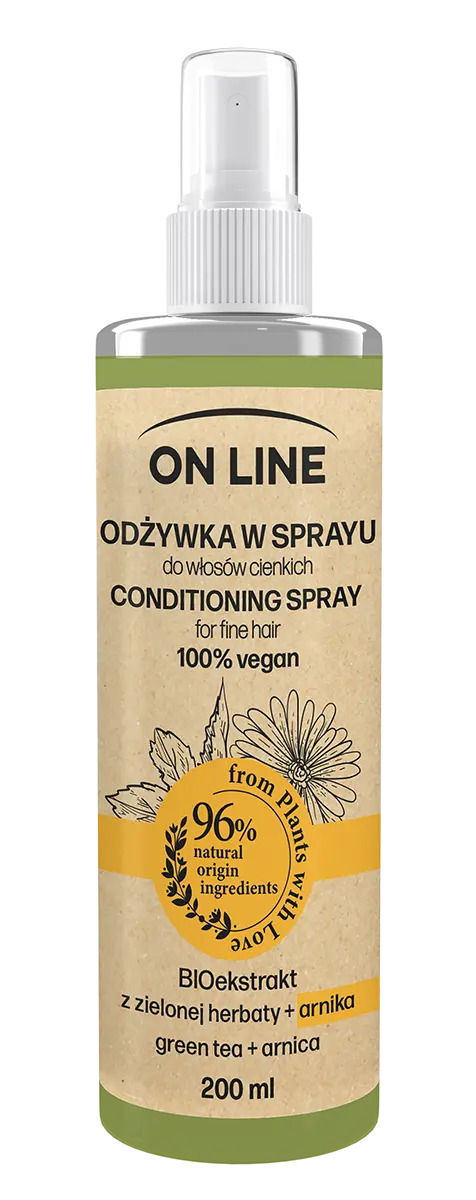 Экспресс-спрей-кондиционер для волос On Line From Plants With Love, 200 мл
Экспресс-спрей-кондиционер для волос On Line From Plants With Love, 200 мл