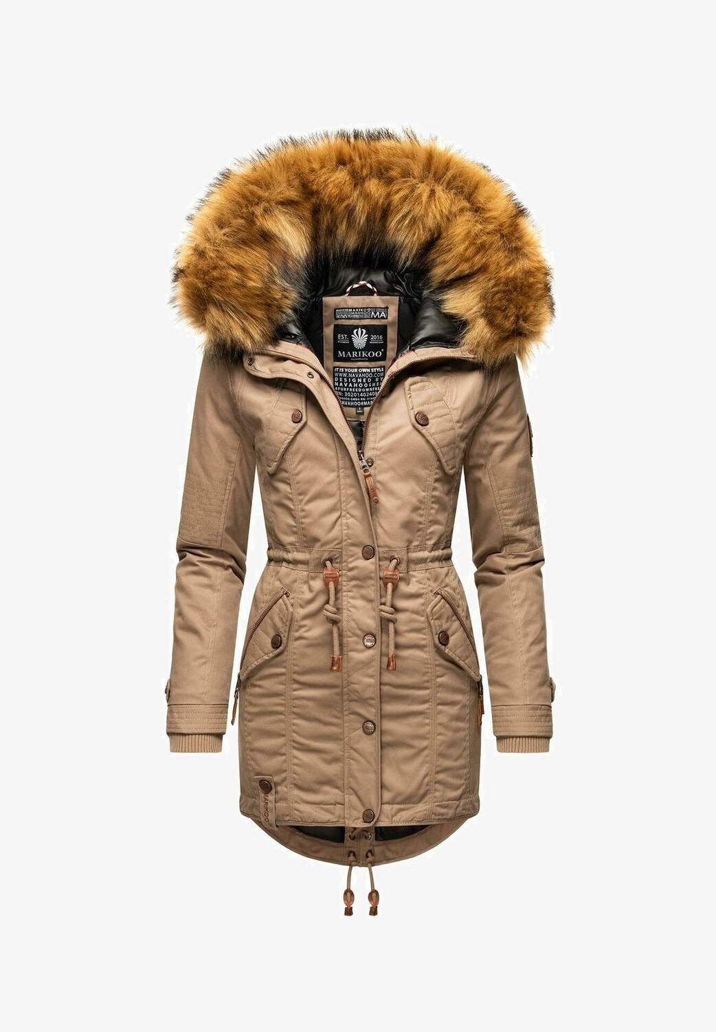 Пальто зимнее Marikoo приталенное, темно-серый
Пальто зимнее Marikoo приталенное, темно-серый