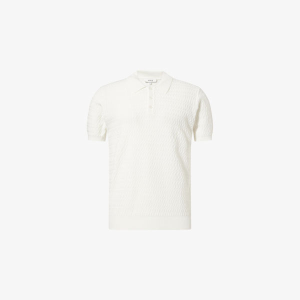 Поло Arne из хлопкового трикотажа с фактурой волны, белый
Поло Arne из хлопкового трикотажа с фактурой волны, белый