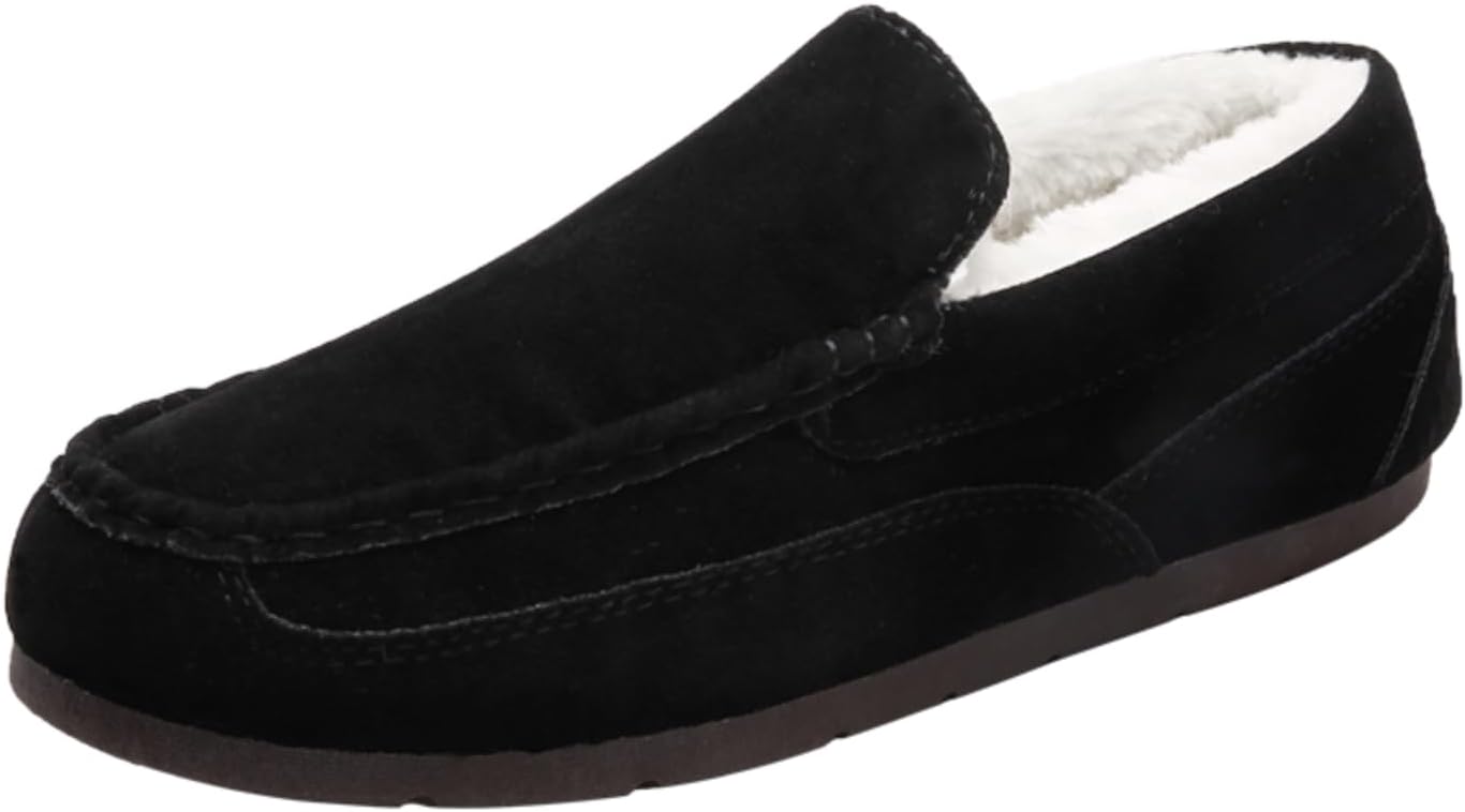 Мужские мокасины-лоферы с флисовой подкладкой, теплые замшевые слипоны, стильные и удобные для зимней носки дома и на улице Khwfjas, черный
Мужские мокасины-лоферы с флисовой подкладкой, теплые замшевые слипоны, стильные и удобные для зимней носки дома и на улице Khwfjas, черный