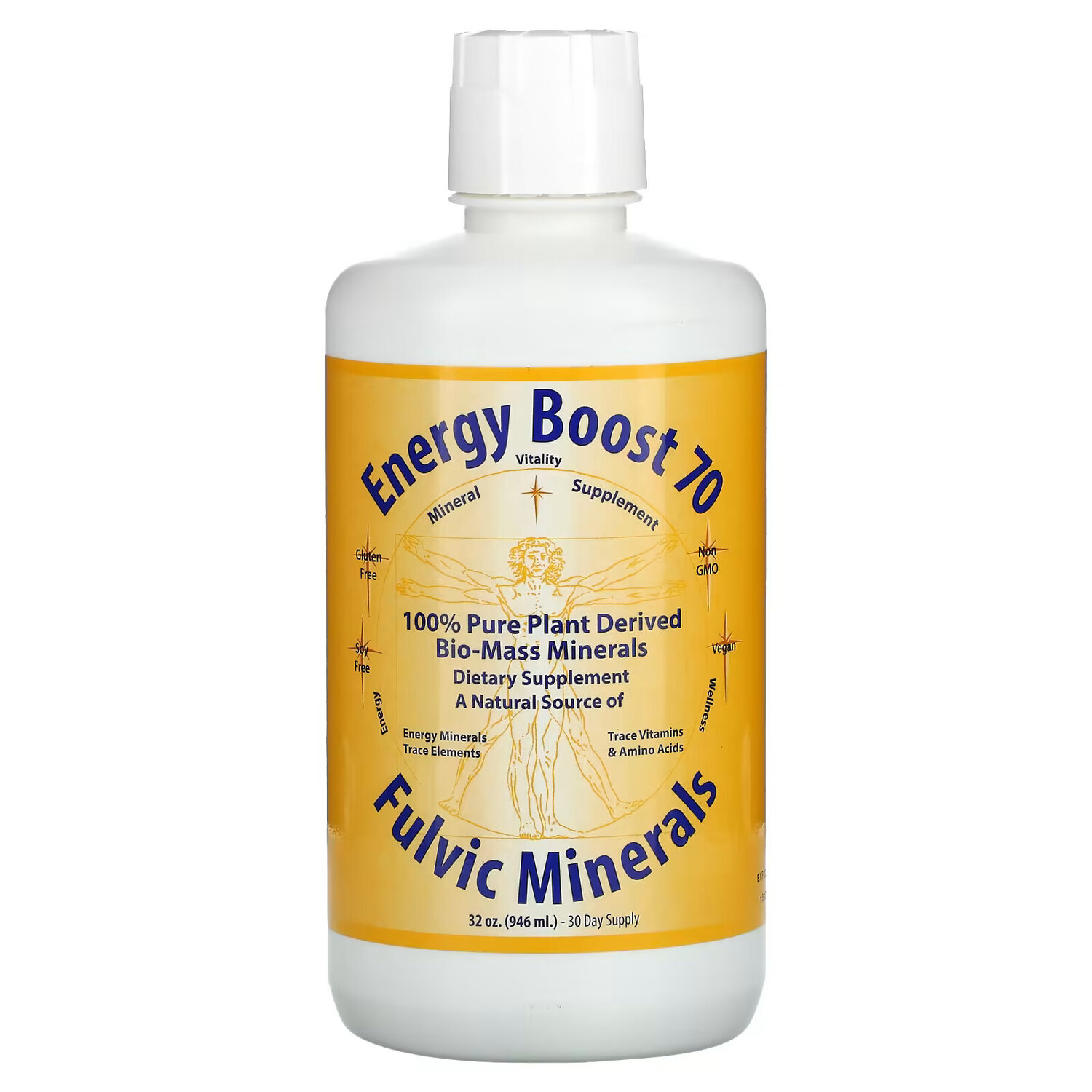 Morningstar Minerals, Energy Boost 70, фульвое минералы, 32 жидких унции (946 мл)
Morningstar Minerals, Energy Boost 70, фульвое минералы, 32 жидких унции (946 мл)