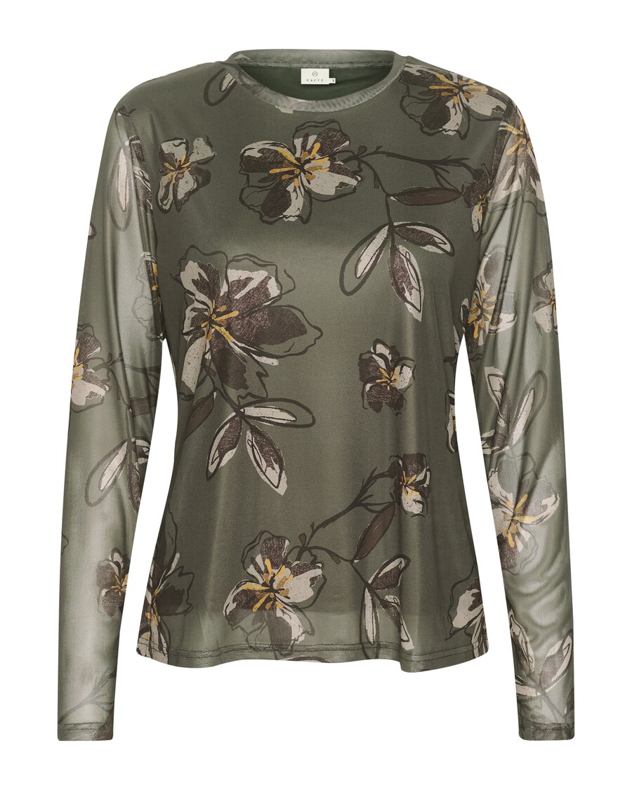 Лонгслив Kaffe Shirt Juliane, оливковый
Лонгслив Kaffe Shirt Juliane, оливковый