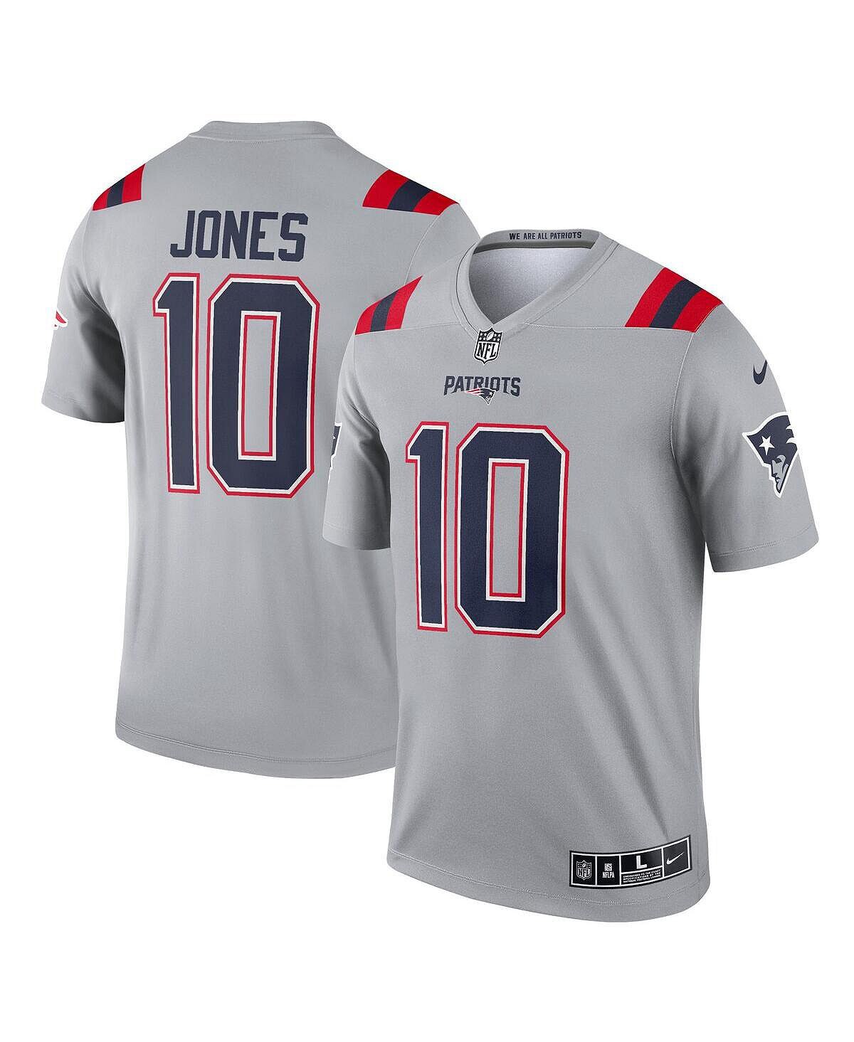 Мужская футболка mac jones grey new england patriots с перевернутой легендой Nike, серый
Мужская футболка mac jones grey new england patriots с перевернутой легендой Nike, серый